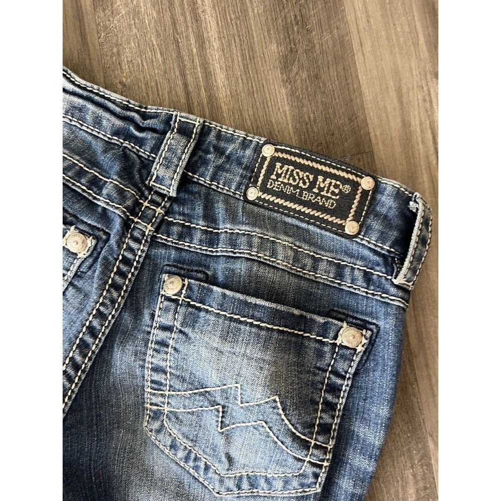 Miss Me Skinny Jeans Womens Size 26 Inseam 29 JD 11025 Embellished Blue Denim